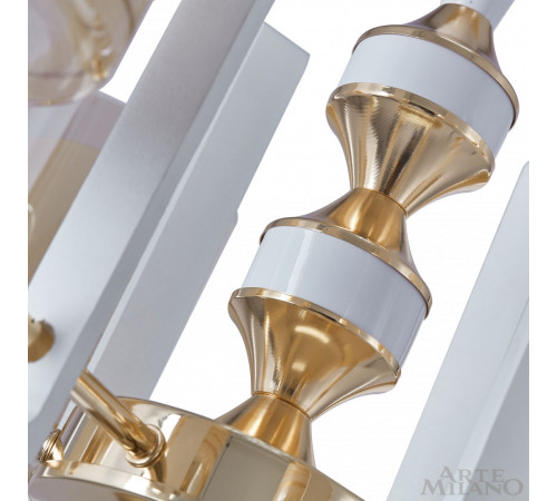 Подвесная люстра Arte Milano Florentia-6087 306087/5 Wh/Gd Подвесная люстра Arte Milano Florentia-6087 306087/5 Wh/Gd