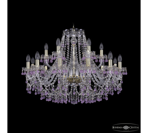 Подвесная люстра Bohemia Ivele Crystal 1410/12+6/300 G V7010 Подвесная люстра Bohemia Ivele Crystal 1410/12+6/300 G V7010