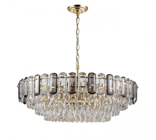 Подвесная люстра Lumien Hall Bernat LH0062/18P-GD-SMK-CL Подвесная люстра Lumien Hall Bernat LH0062/18P-GD-SMK-CL