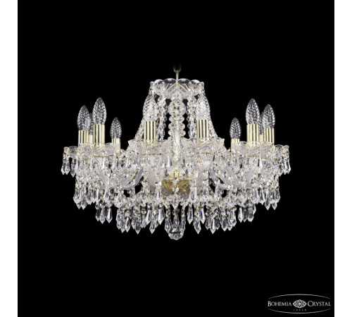 Подвесная люстра Bohemia Ivele Crystal 1403/12/195 G Подвесная люстра Bohemia Ivele Crystal 1403/12/195 G