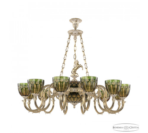 Подвесная люстра Bohemia Ivele Crystal Verona 72003P/12/300 GW P1 U Amber-Green/H-1I FH1B Подвесная люстра Bohemia Ivele Crystal Verona 72003P/12/300 GW P1 U Amber-Green/H-1I FH1B