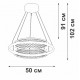 Подвесная люстра Vitaluce V54000-0/1S