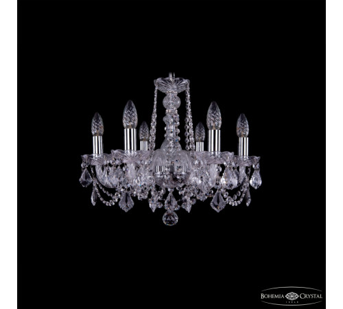 Подвесная люстра Bohemia Ivele Crystal 1402/6/160 Ni Leafs Подвесная люстра Bohemia Ivele Crystal 1402/6/160 Ni Leafs