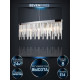 Подвесная люстра Lumien Hall Dzhillian LH0048/8PO-CR-CL