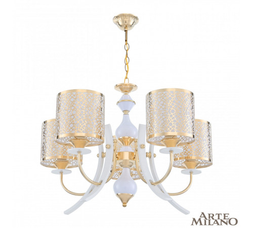 Подвесная люстра Arte Milano Florentia-6067 306067/5 Wh/Gd