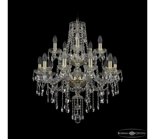 Подвесная люстра Bohemia Ivele Crystal 1415/10+5/220/2d G Подвесная люстра Bohemia Ivele Crystal 1415/10+5/220/2d G
