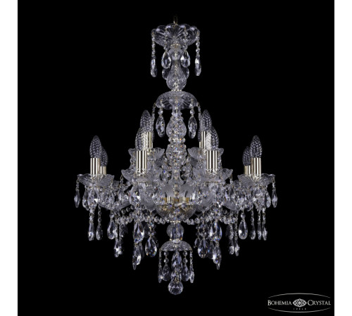 Подвесная люстра Bohemia Ivele Crystal 1415/8+4/200/XL-76 G Подвесная люстра Bohemia Ivele Crystal 1415/8+4/200/XL-76 G