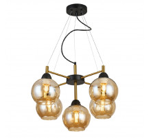 Подвесная люстра IMEX MD.9056-5-P-BK+COP