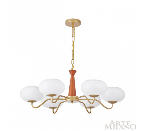 Подвесная люстра Arte Milano Napoli 310166/D780/6 BS/WD Подвесная люстра Arte Milano Napoli 310166/D780/6 BS/WD