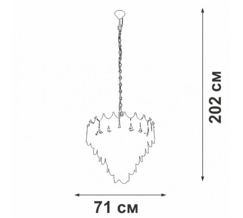 Подвесная люстра Vitaluce V58120-8/17 Подвесная люстра Vitaluce V58120-8/17