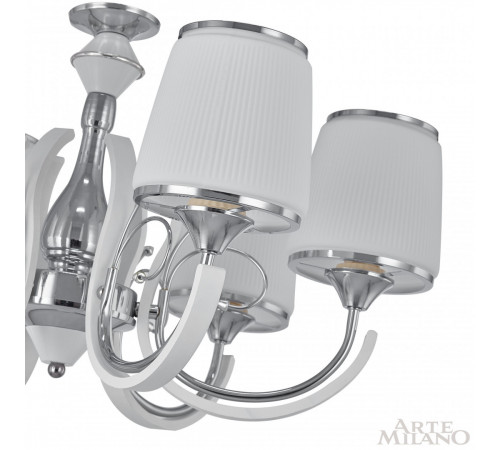 Подвесная люстра Arte Milano Florentia-9247 309247/6 Wh/Ni Подвесная люстра Arte Milano Florentia-9247 309247/6 Wh/Ni