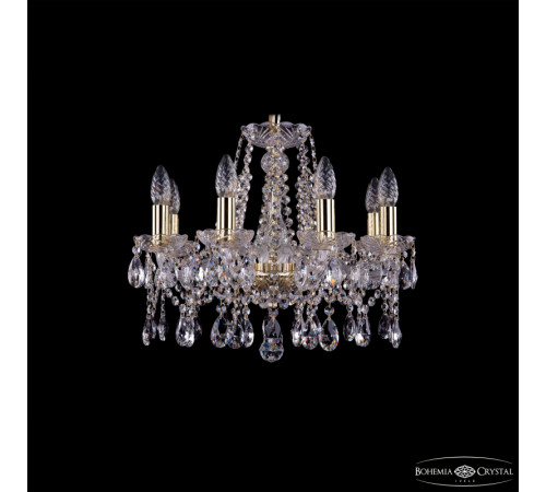 Подвесная люстра Bohemia Ivele Crystal 1413/8/165 G Подвесная люстра Bohemia Ivele Crystal 1413/8/165 G