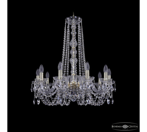 Подвесная люстра Bohemia Ivele Crystal 1402/10/240/h-73 G Подвесная люстра Bohemia Ivele Crystal 1402/10/240/h-73 G