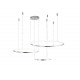 Подвесная люстра Zortes Ringolight ZRS.33321.120F