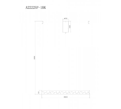 Подвесная люстра Arte Lamp Shine A2222SP-1BK Подвесная люстра Arte Lamp Shine A2222SP-1BK