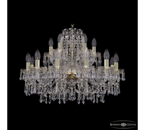 Подвесная люстра Bohemia Ivele Crystal 1403/12+6/240 G Подвесная люстра Bohemia Ivele Crystal 1403/12+6/240 G