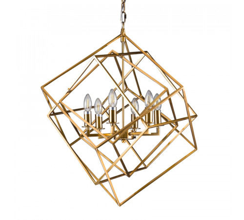 Подвесная люстра Delight Collection Matrix KM0282P-6 brass Подвесная люстра Delight Collection Matrix KM0282P-6 brass