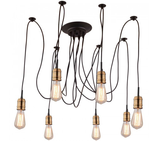 Подвесная люстра Arte Lamp Mazzetto A4290SP-7BK Подвесная люстра Arte Lamp Mazzetto A4290SP-7BK