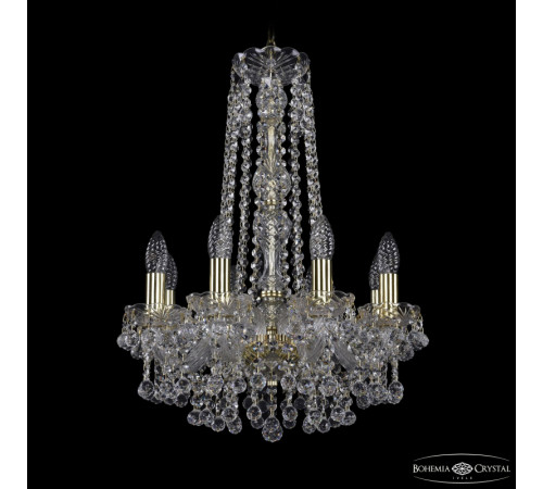 Подвесная люстра Bohemia Ivele Crystal 1409/8/141/h-59 G