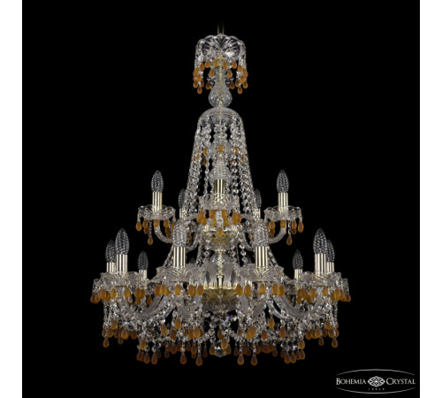 Подвесная люстра Bohemia Ivele Crystal 1410/10+5/240/XL-91/2d G V1003 Подвесная люстра Bohemia Ivele Crystal 1410/10+5/240/XL-91/2d G V1003