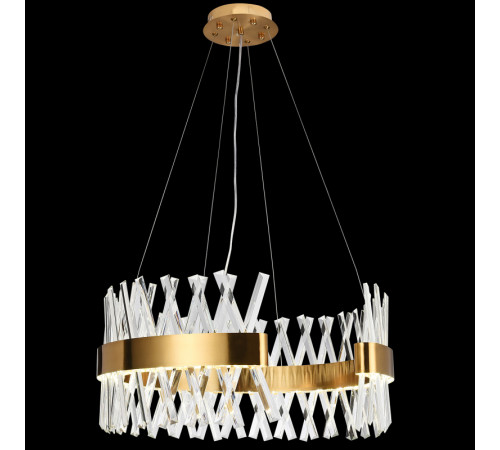 Подвесная люстра Natali Kovaltseva Halos LED LAMPS 81358 GOLD SATIN Подвесная люстра Natali Kovaltseva Halos LED LAMPS 81358 GOLD SATIN
