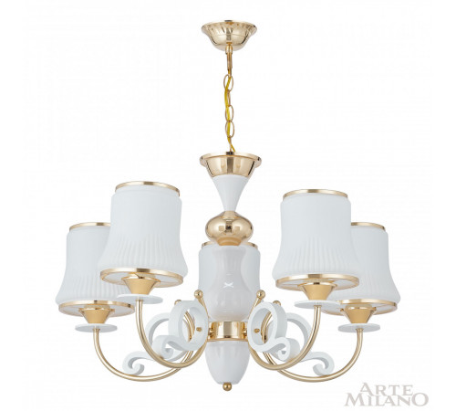 Подвесная люстра Arte Milano Florentia-1097 301097/5 Wh/Gd