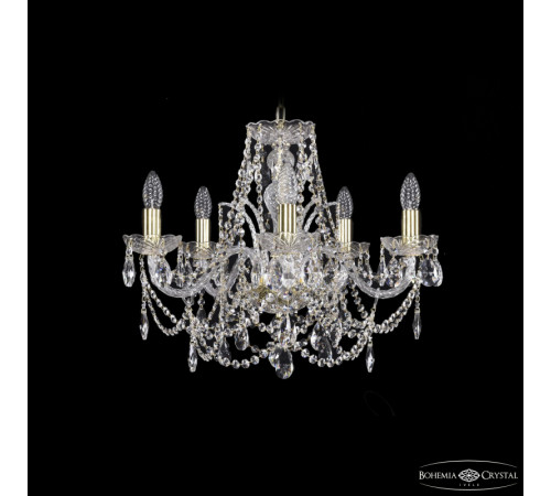 Подвесная люстра Bohemia Ivele Crystal 1411/5/195 G Подвесная люстра Bohemia Ivele Crystal 1411/5/195 G