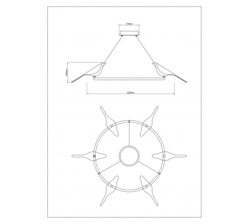 Подвесная люстра Divinare Summer 1188/06 LM-42 Подвесная люстра Divinare Summer 1188/06 LM-42