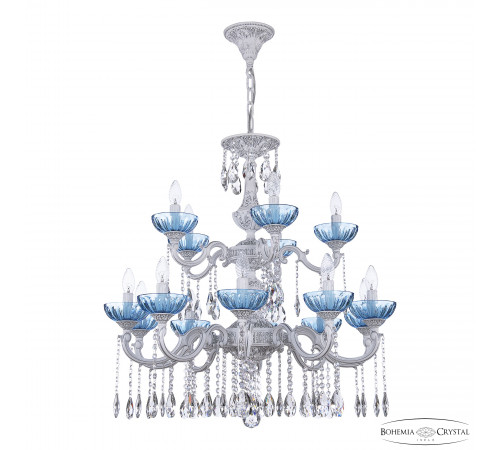 Подвесная люстра Bohemia Ivele Crystal AL78101/10+5/250/2D A WMN P Aquamarine/M-1H Подвесная люстра Bohemia Ivele Crystal AL78101/10+5/250/2D A WMN P Aquamarine/M-1H