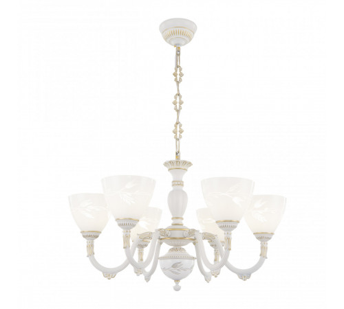 Подвесная люстра Arte Milano 341837/6 WT+G Подвесная люстра Arte Milano 341837/6 WT+G
