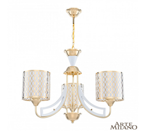 Подвесная люстра Arte Milano Florentia-3387 303387/3 Wh/Gd Подвесная люстра Arte Milano Florentia-3387 303387/3 Wh/Gd