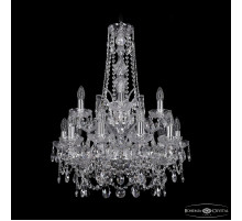 Подвесная люстра Bohemia Ivele Crystal 1411/10+5/195/h-77/2d Ni