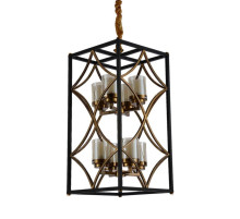 Подвесная люстра Lumina Deco Quadrato LDP 1223-8 BK+MD