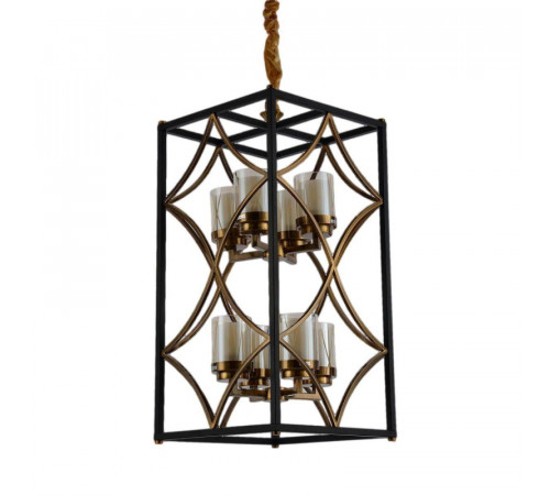 Подвесная люстра Lumina Deco Quadrato LDP 1223-8 BK+MD Подвесная люстра Lumina Deco Quadrato LDP 1223-8 BK+MD