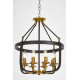 Подвесная люстра Lumina Deco Berling LDP 8024-8 BK+MD