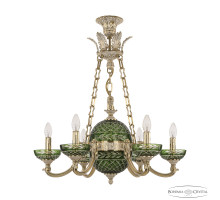 Подвесная люстра Bohemia Ivele Crystal Verona 72009P/6/175 GW P Clear-Green/H-1J Y8 FL2S