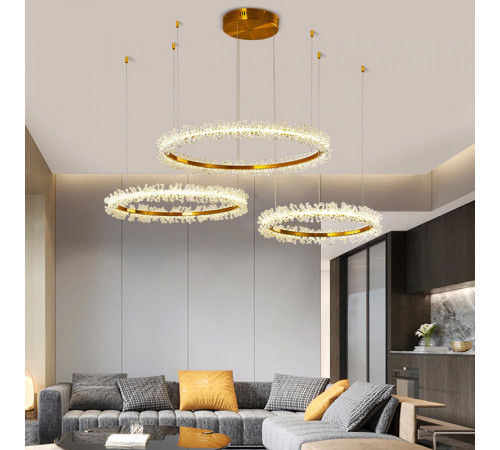 Подвесная люстра Delight Collection OMK8832-80+60+40 gold (D3339) Подвесная люстра Delight Collection OMK8832-80+60+40 gold (D3339)