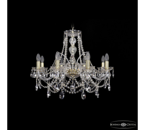 Подвесная люстра Bohemia Ivele Crystal 1411/8/240 G Подвесная люстра Bohemia Ivele Crystal 1411/8/240 G
