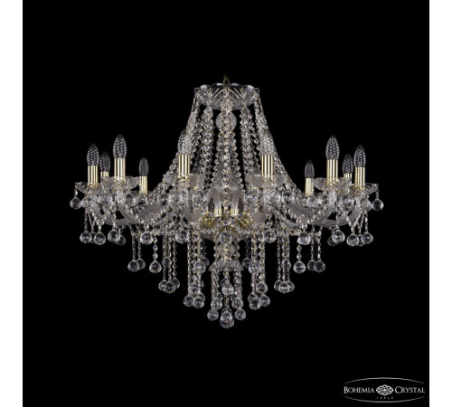Подвесная люстра Bohemia Ivele Crystal 1415/12/300 G Balls