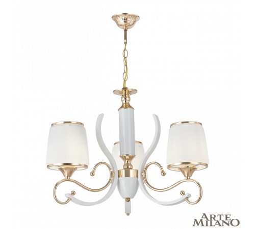 Подвесная люстра Arte Milano Florentia-3857 303857/3 Wh/Gd
