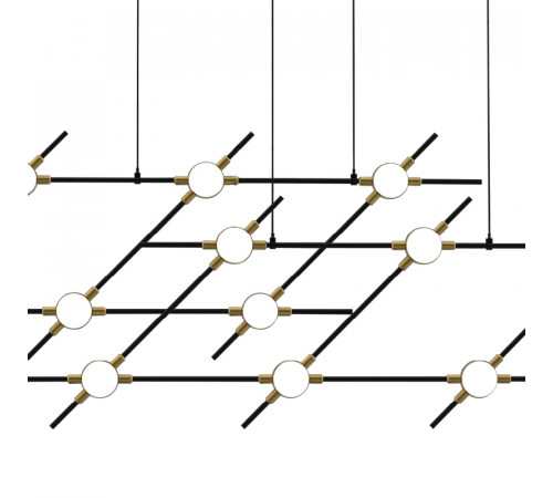 Подвесная люстра DeLight Collection Molecular MD18001067-14A black/gold