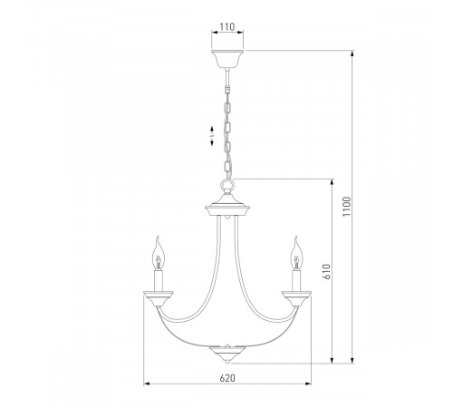 Подвесная люстра Eurosvet Lazzaro 60098/5 хром