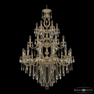 Подвесная люстра Bohemia Ivele Crystal Verona 72401/12+6+6/300/3d B GW FL3M