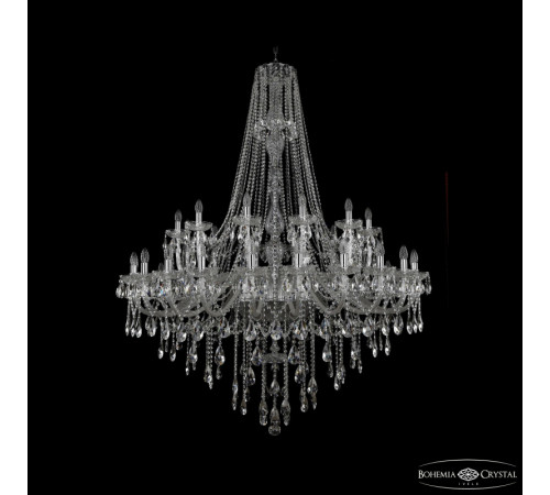 Подвесная люстра Bohemia Ivele Crystal 1415/24+12+6/530/h-187 Ni Подвесная люстра Bohemia Ivele Crystal 1415/24+12+6/530/h-187 Ni