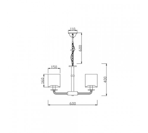 Подвесная люстра Vele Luce Princess VL1753L05 Подвесная люстра Vele Luce Princess VL1753L05