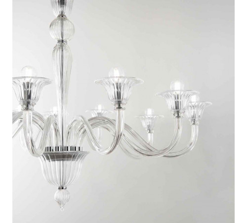 Подвесная люстра Ideal Lux Brigitta SP12 Trasparente 199375 Подвесная люстра Ideal Lux Brigitta SP12 Trasparente 199375