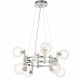 Подвесная люстра Crystal Lux LUXURY SP8 CHROME