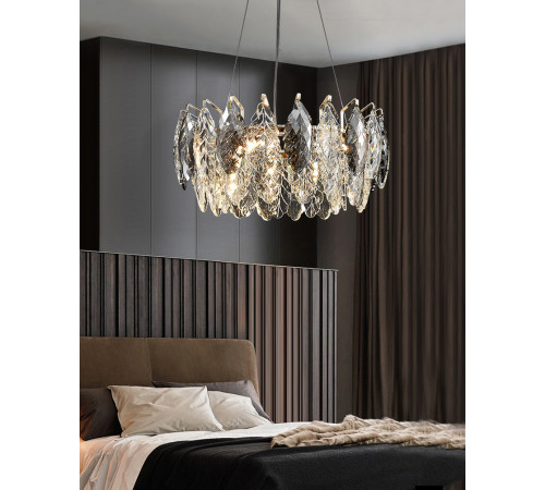 Подвесная люстра Delight Collection D8011P/R-600 gold/smoky Подвесная люстра Delight Collection D8011P/R-600 gold/smoky