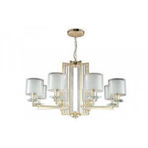 Подвесная люстра Crystal Lux Nicolas NICOLAS SP-PL8 GOLD/WHITE