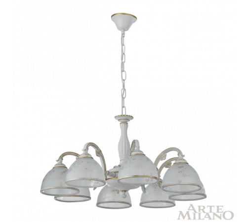 Подвесная люстра Arte Milano 349737/8 WT+G Подвесная люстра Arte Milano 349737/8 WT+G